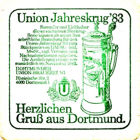 dortmund do-nw union siegel quad 2b (185-jahreskrug 1983-grn)